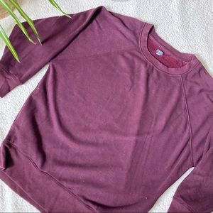 Aerie Faux Fur Lined Oversized Pullover